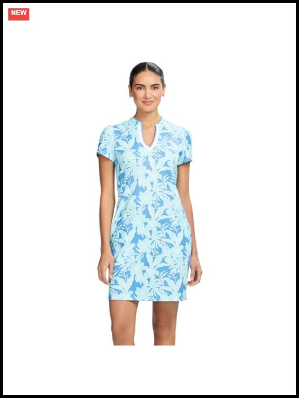 Women's Athletic V-Neck Dress with Pockets